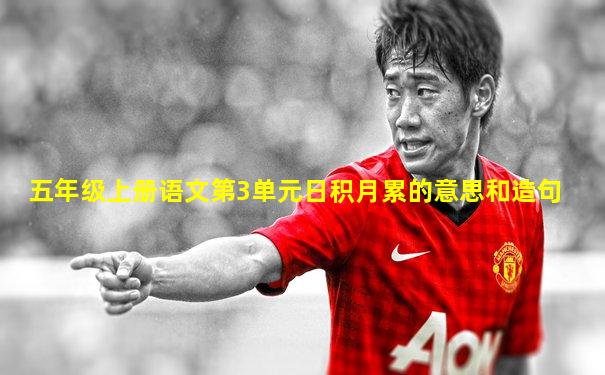 五年级上册语文第3单元日积月累的意思和造句